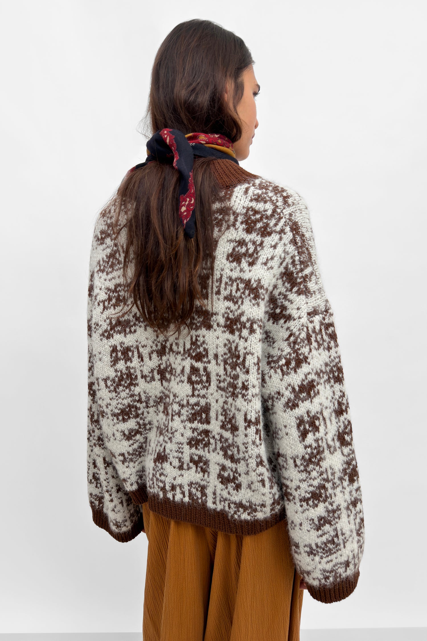 The Jinsol wool alpaca knit fishermans sweater