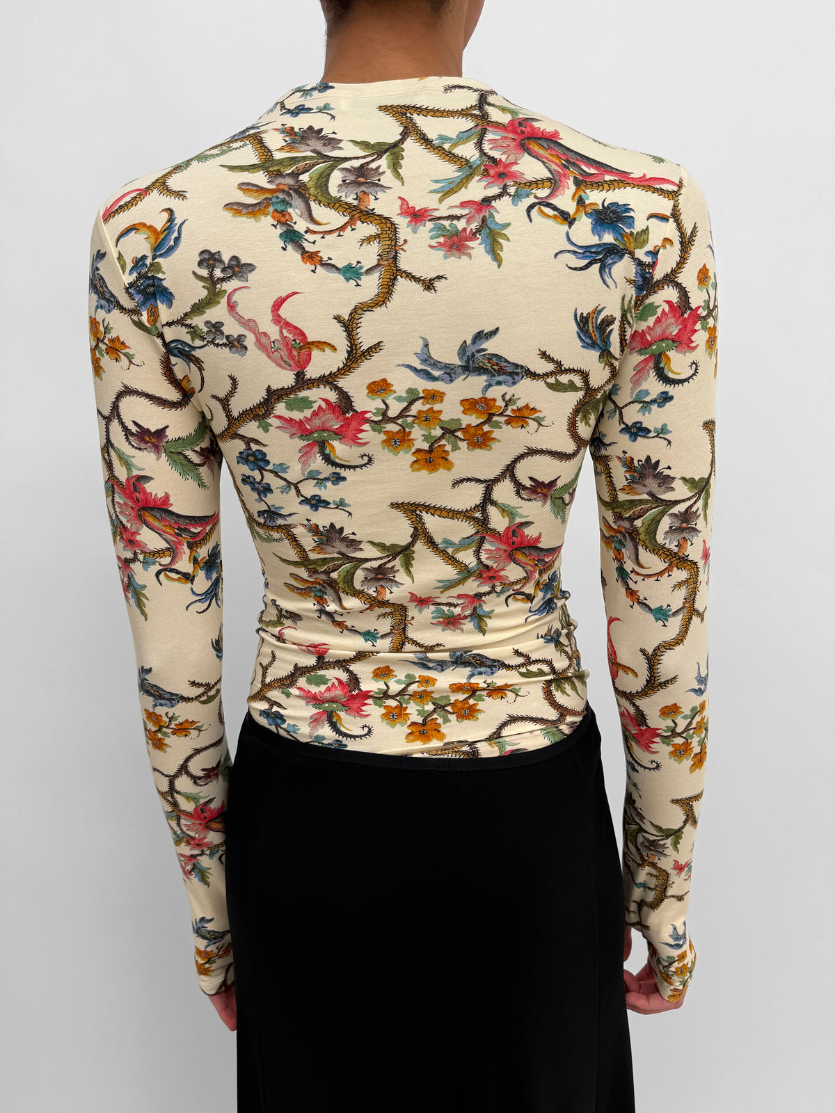The Karlai long sleeve dance top in Trailing