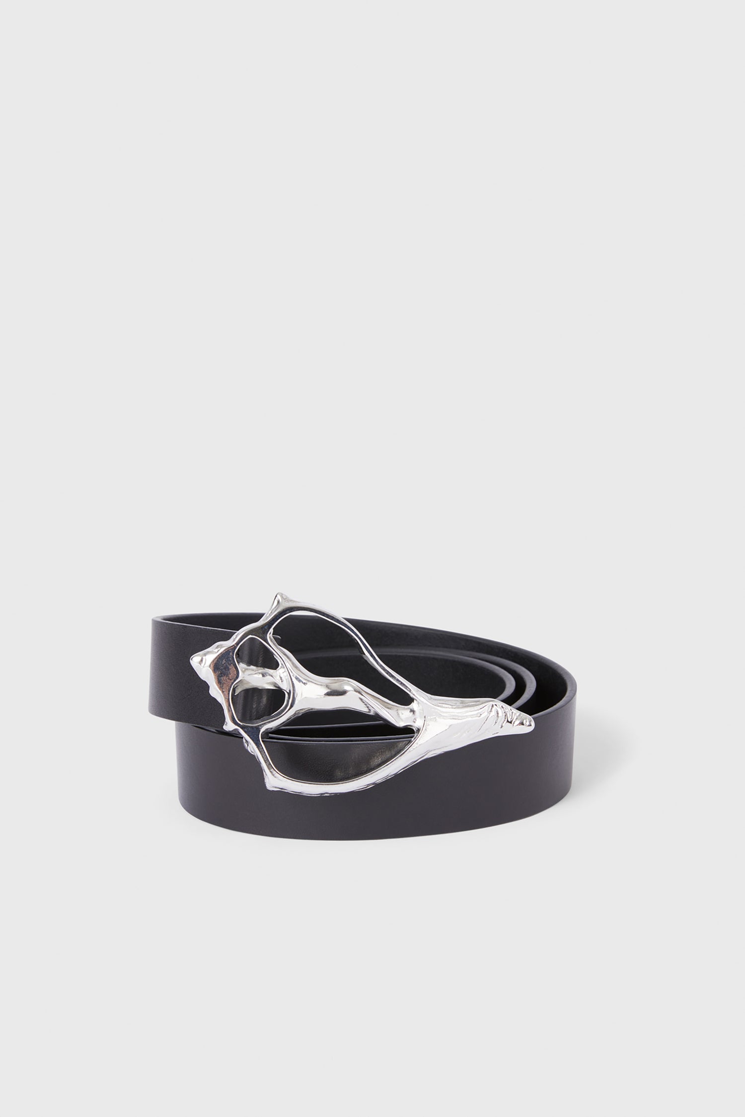 The Seashell wide leather belt