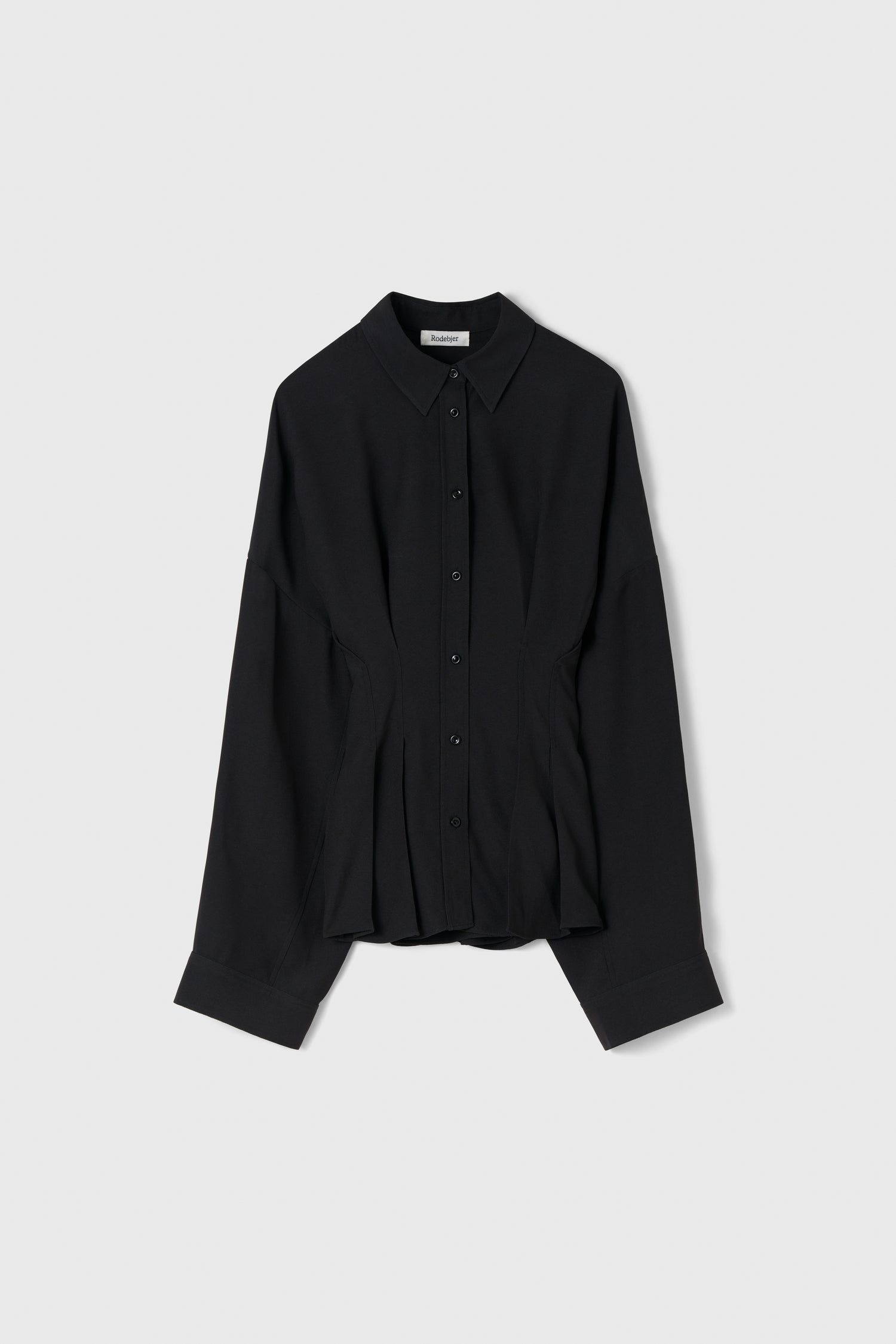 The Apollo cinched crêpe de chine shirt