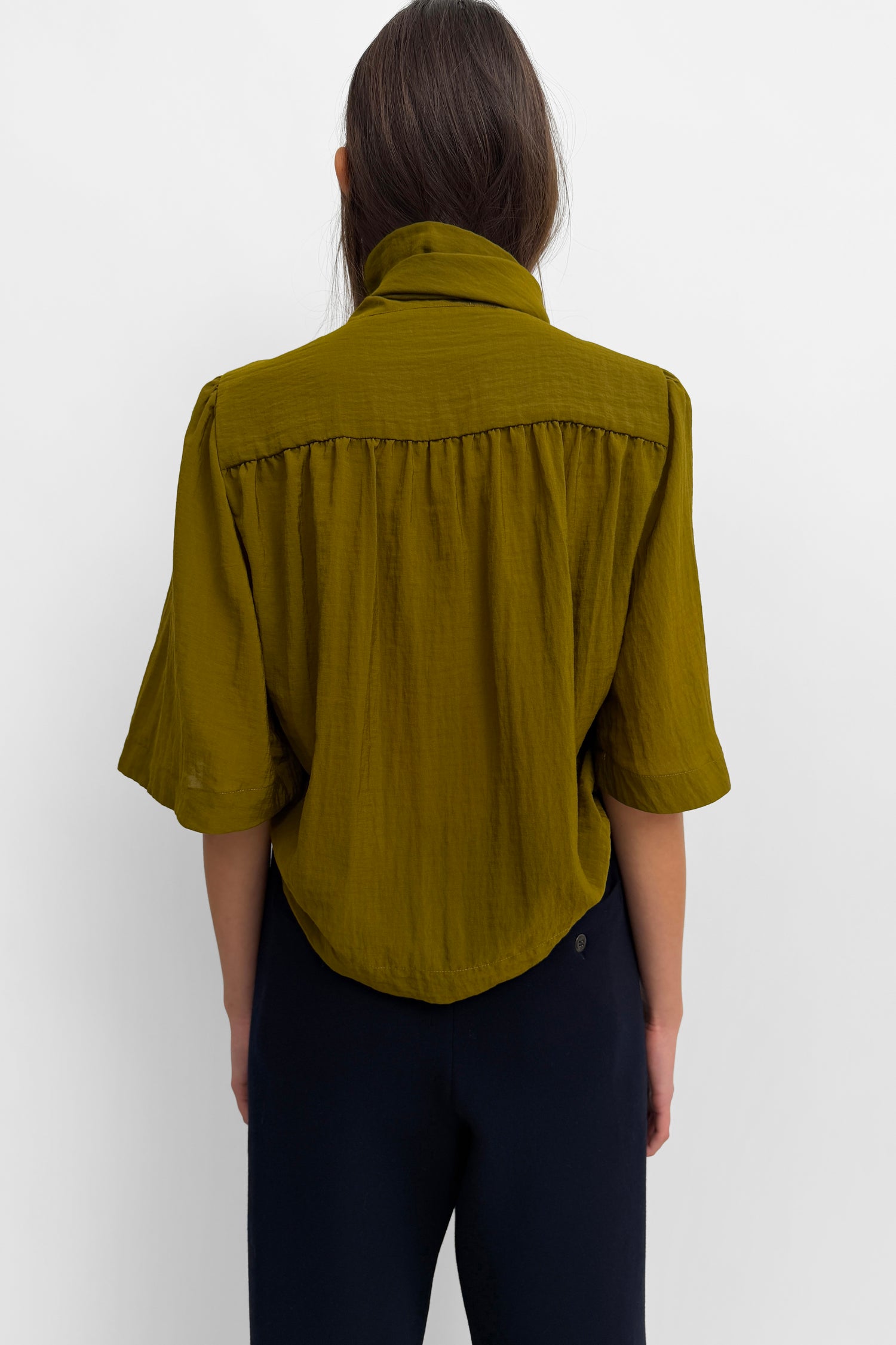 The Anya airy scarf blouse