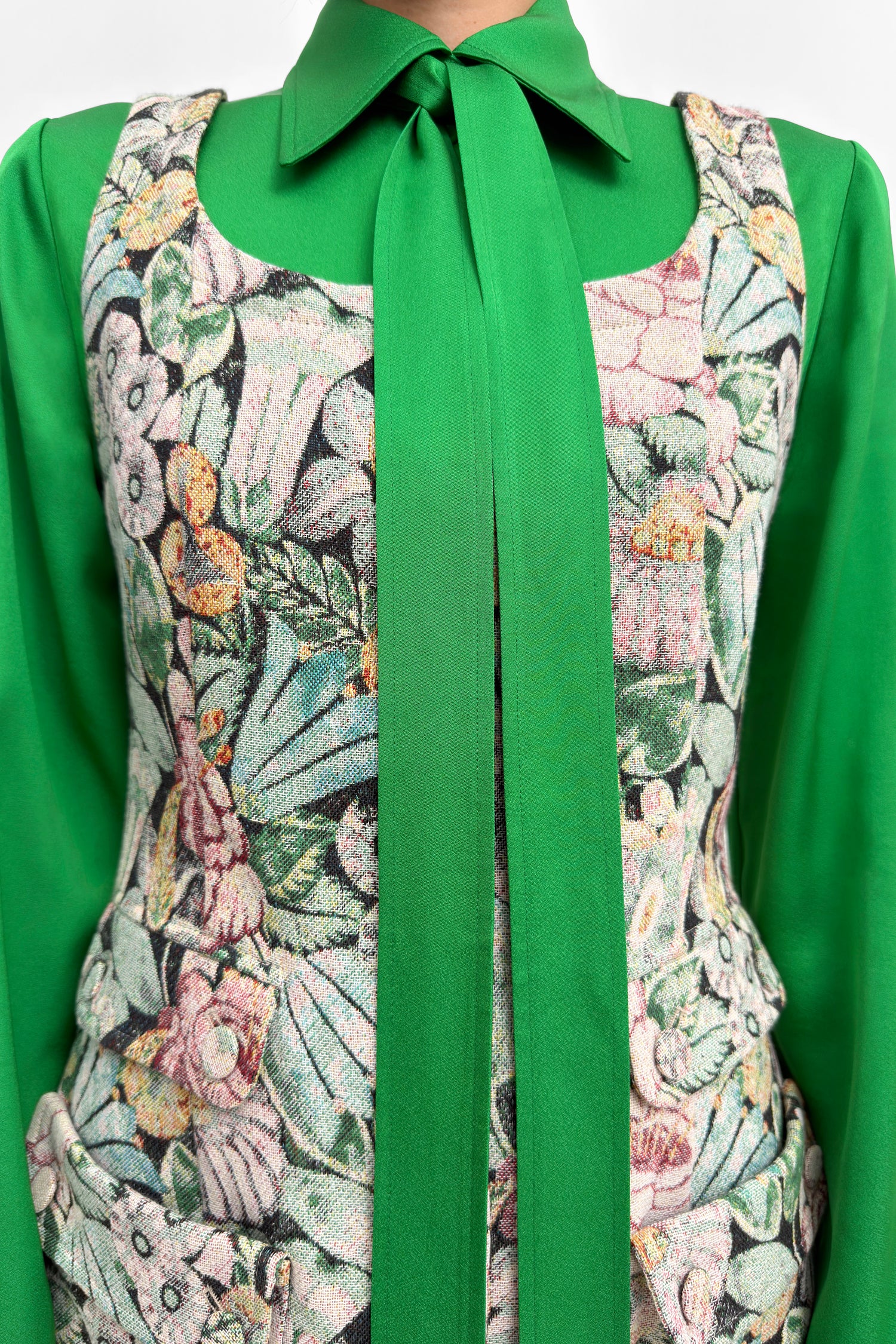 The Nana jacquard vest minidress