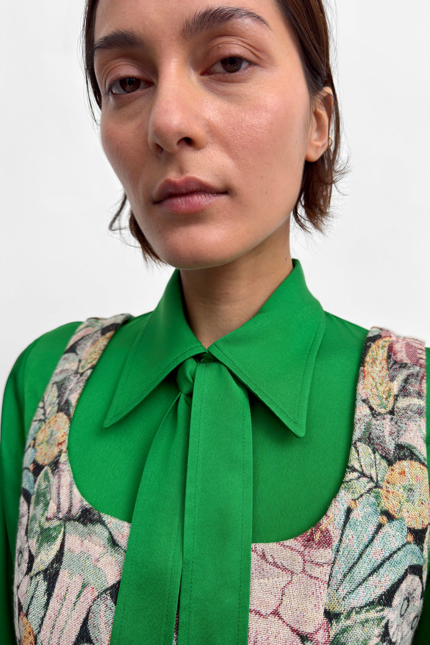 The Nana jacquard vest minidress