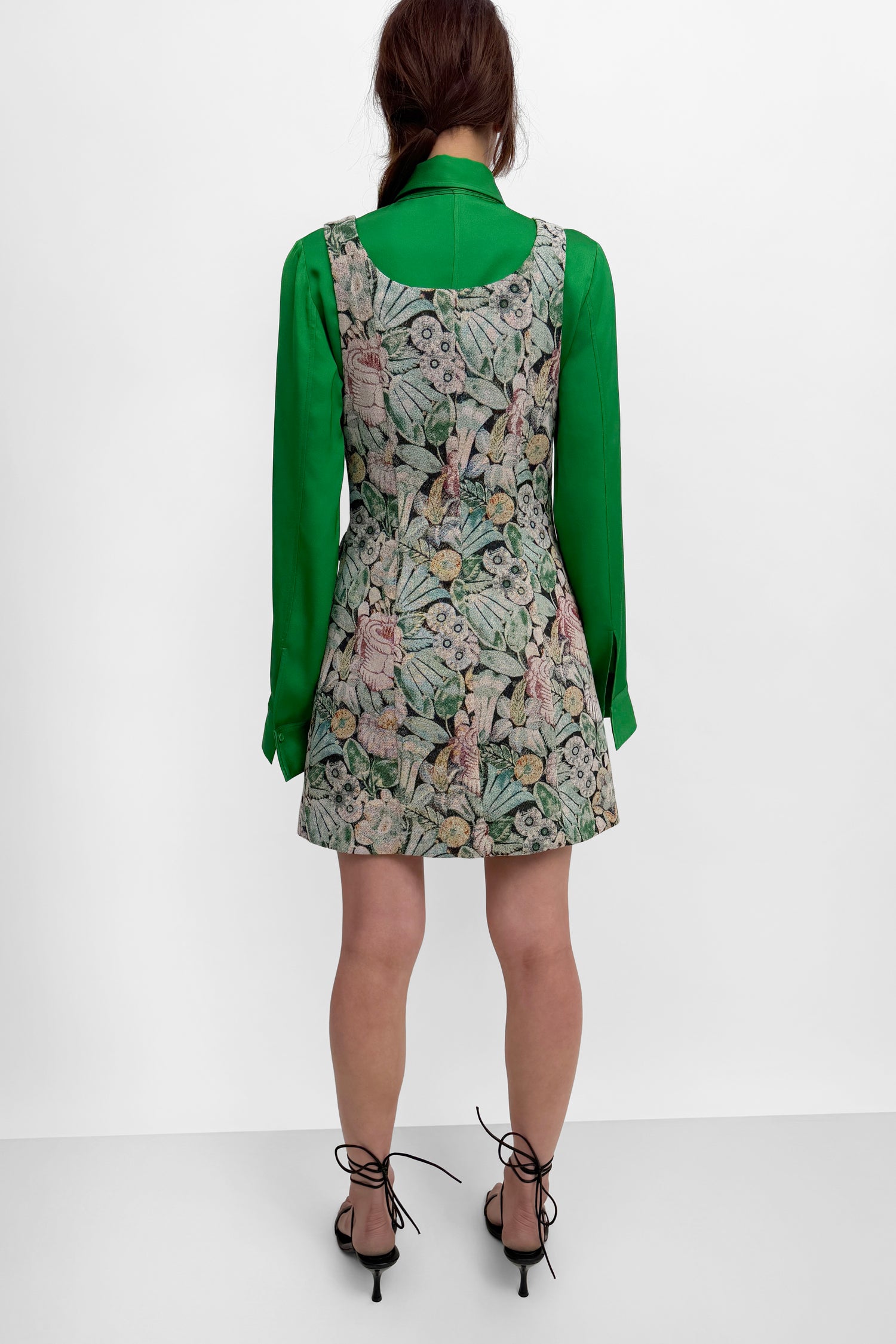 The Nana jacquard vest minidress