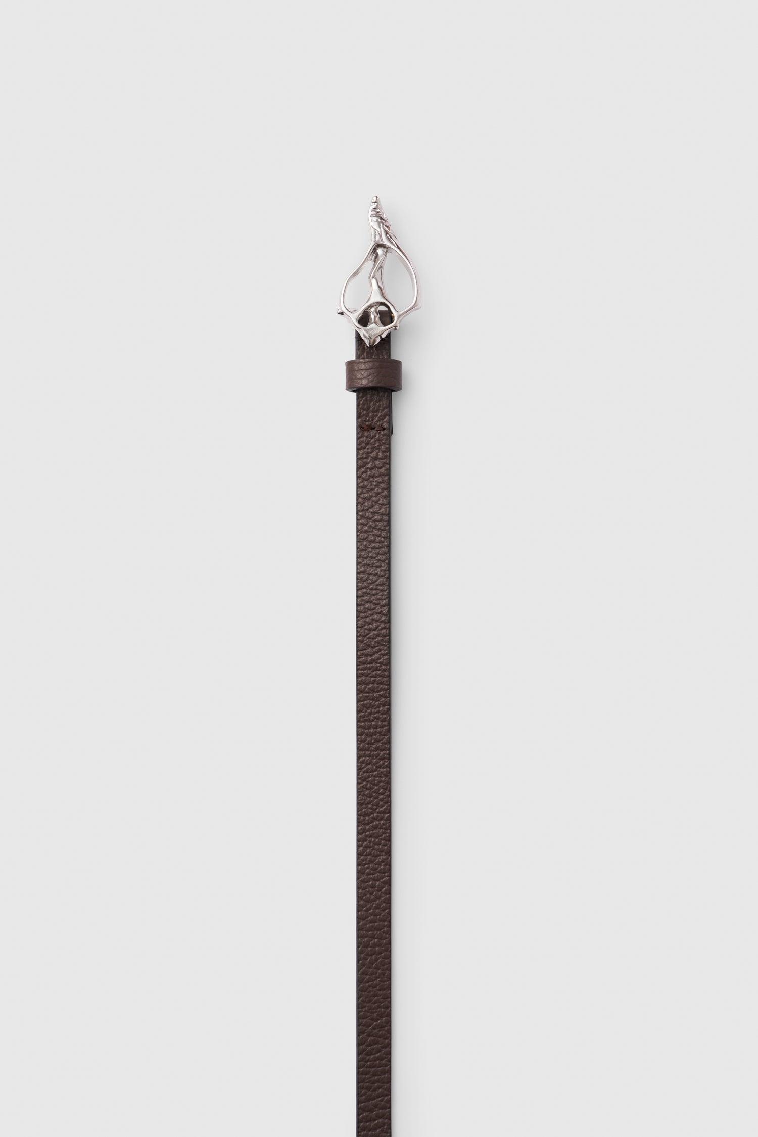 The Petit Seashell pebble leather belt