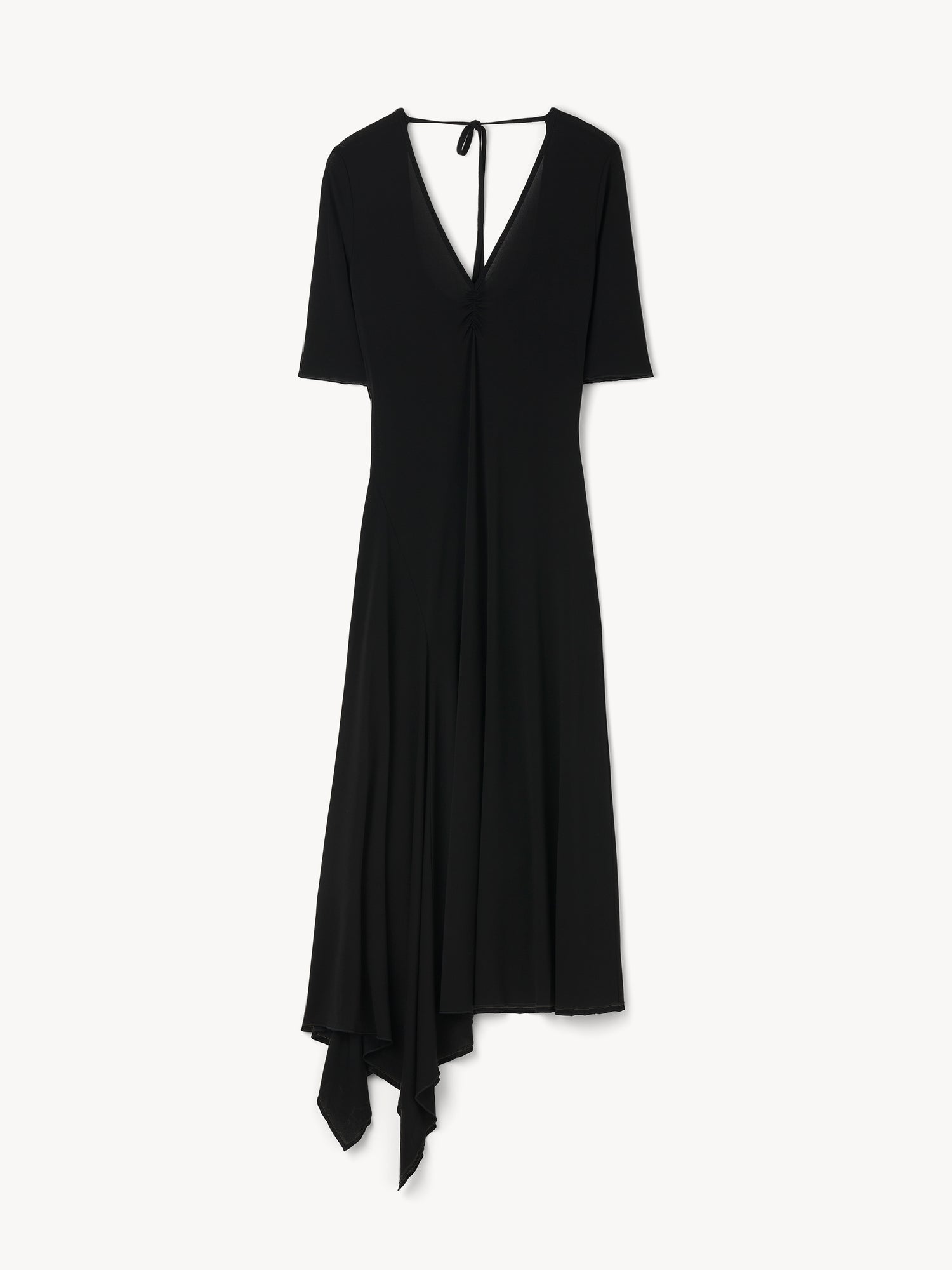 The Jett v-neck open back tricot dress